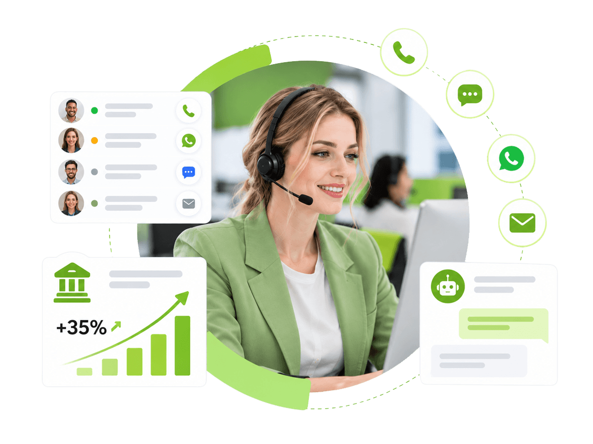 Financial services contact center agent
